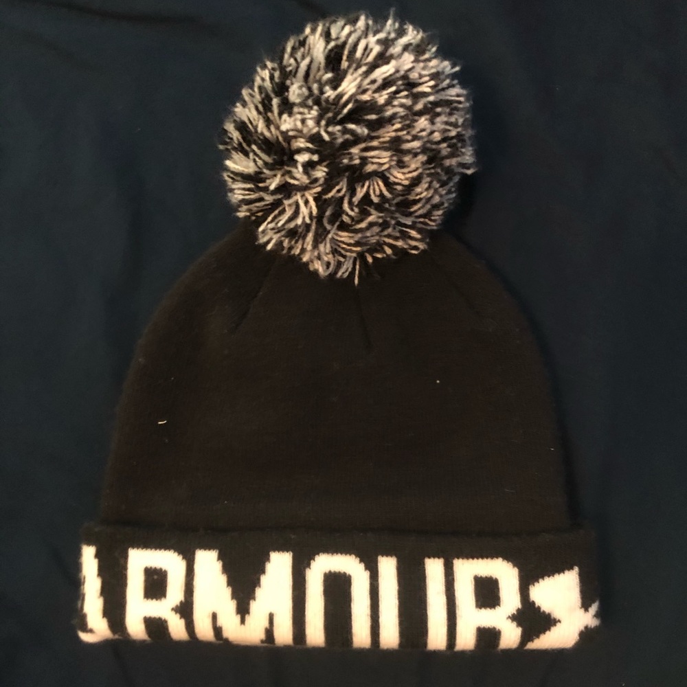 Under Armour hat.